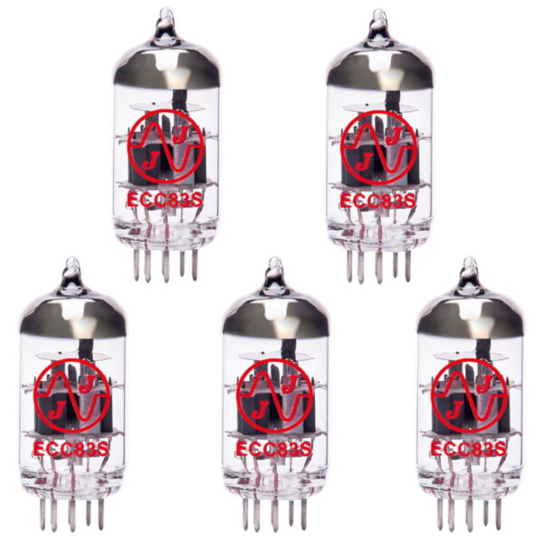 5 X ECC83 Valves For Guitar Amplifiers