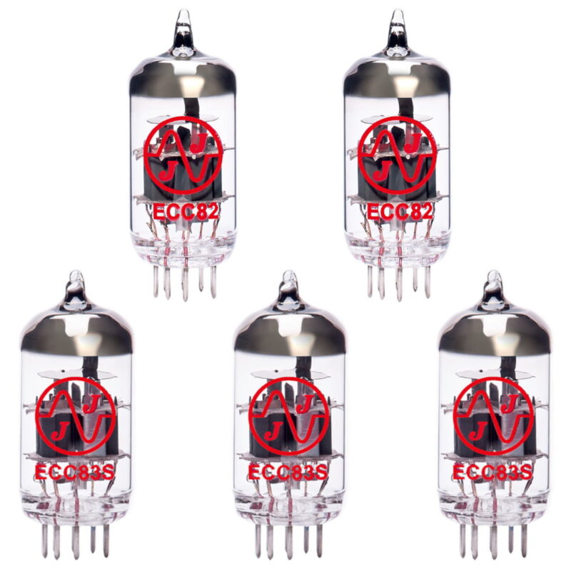 3 X ECC83 2 X ECC82 Valves For Guitar Amplifiers