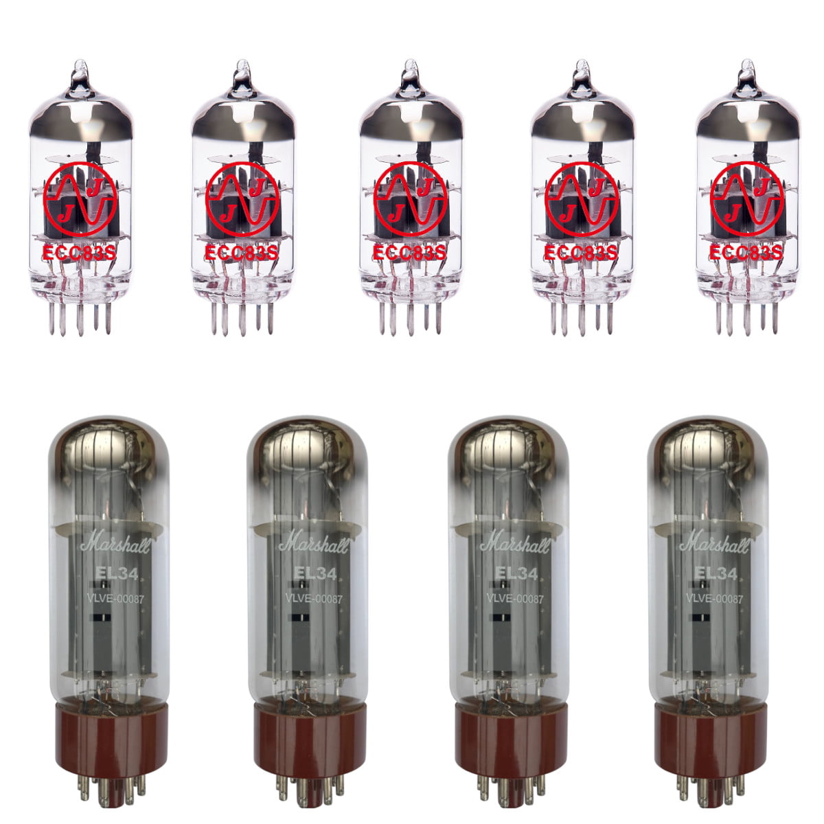 Replacement valve kit for Marshall JCM800 2210 amplifiers.